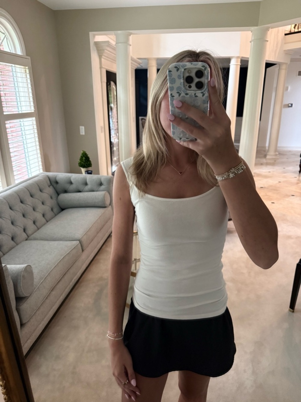 brandy white top